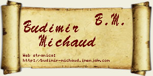 Budimir Michaud vizit kartica